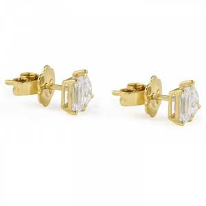 Pendientes de Diamantes Naturales de Corte Brillante, Plateados en Plata de Primera Calidad, Elegantes, Certificados por IGI, Joyería para Boda y Compromiso - Product Image 3