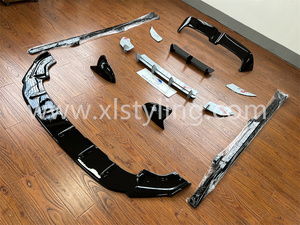 Aero Kit Spoiler Diffuseur Arrière CS Style Front Splitter Lip Max Side Skirt Mirror Cover pour <span class=keywords><strong>Golf</strong></span> MK7 <span class=keywords><strong>7</strong></span>.5 - Product Image 6