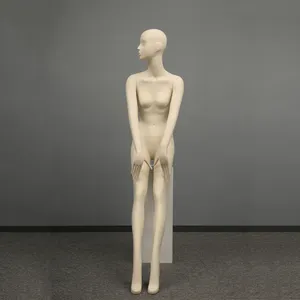Finestra di Visualizzazione Completa del Corpo Nudo Femminile Manichino Seduto