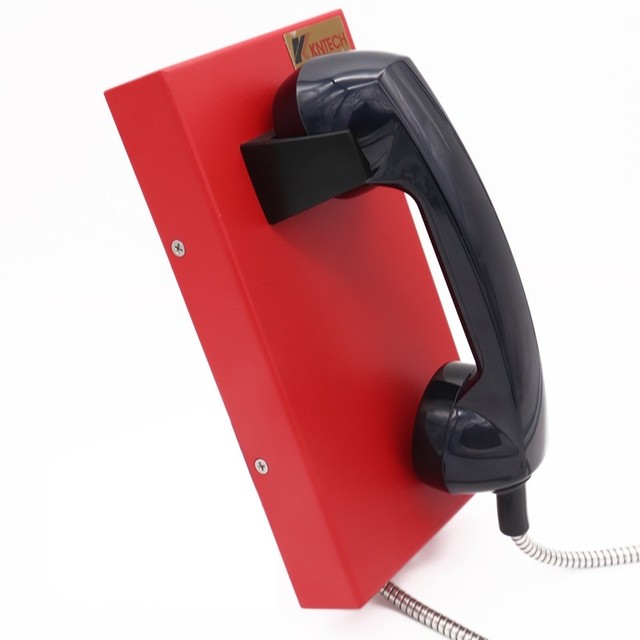 Vandal-Resistant Analog Phone System Rugged Telephone for Public Use Airports Hotline Corded Telephones