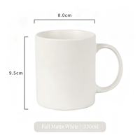 Tasses à café en céramique personnalisées avec logo, tasse à café tendance, tasse cadeau avec poignée blanche, tasse en céramique simple