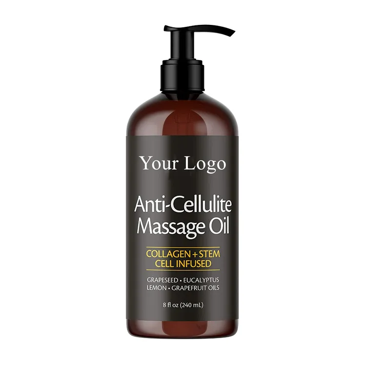 Groothandel Custom Logo Organische Spa Hydraterende Reparatie Huid Fles Body Massage Olie