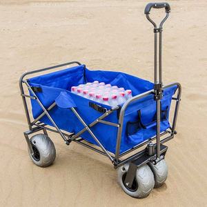 Hochwertiger Klapp wagen mit großen Ballon rädern <span class=keywords><strong>Beach</strong></span> Utility <span class=keywords><strong>Cart</strong></span> für Camping Hohe Sichtbarkeit für Handwagen und Trolleys - Product Image 6