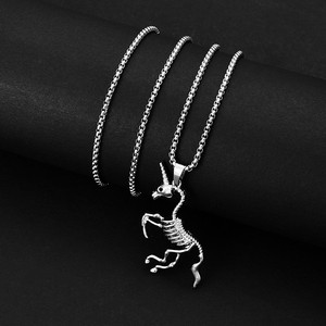 Personnalisé Hip Hop Titane Acier Hommes Tendance <span class=keywords><strong>Marque</strong></span> Simple Pendentif Long Chandail Chaîne Accessoires Femmes - Product Image 6