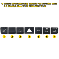 Cache-bouton de commande de climatisation pour Mercedes Benz Classe A B CLA GLA W176 W246 W117 X156 - Référence 2469059500