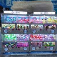 Distributeur de capsules 4 unités, aspect pastel adorable, bouton rotatif stable, pour parcs d'attractions, lieux pour enfants, fourniture OEM usine