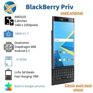 Teléfono Inteligente BlackBerry Priv Original, Desbloqueado, Teclado QWERTY Completo, Deslizable, Pantalla Táctil de 5.4 Pulgadas, 4G, Android - Product Image 6