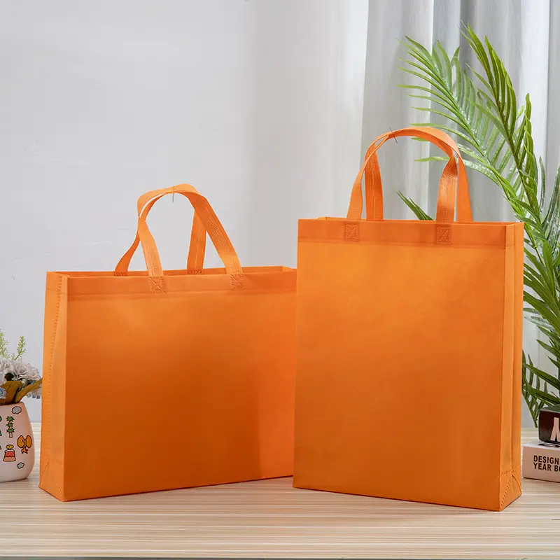 Ucuz Pp olmayan dokuma % alışveriş çantası özel Logo baskılı Logo ile geri dönüşümlü eko olmayan dokuma kumaş market alışveriş çantası