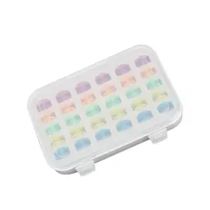 Draad Organizer Duurzaam Thuis Naaien Doos Diy Anti Scratch Storage Case Spoel Houder Clear Draagbare Plastic Dagelijks