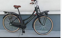 Vélo de ville à une vitesse de 26 pouces en gros, avec fourche et cadre en acier, style rétro classique, vélo de rue ancien