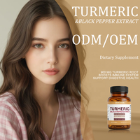 Gélules d'extrait de curcuma et de poivre noir 900mg Renforce le système immunitaire Soutient la santé digestive Complément alimentaire pour adultes 60