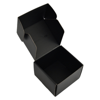 Caja de Cartón Corrugado Negra para Envíos con Impresión Personalizada y Embalaje Ecológico