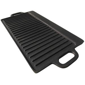 مستطيلة شواء لوح الشواء عكسها يلقي الحديد صينية - Product Image 3