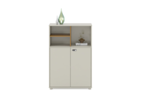 Tavolino da Ufficio Ergonomico in Legno di Alta Qualità, Moderno, con Facile Montaggio e Armadietto Portaoggetti - Product Image 6