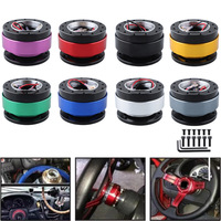 Adaptateur de moyeu à dégagement rapide pour volant de course 5+3 billes universel en aluminium 8 couleurs Pièces de direction automobile en gros