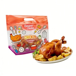 Sacs d'emballage pour poulet rôti de qualité alimentaire, imprimés OEM, résistants à la chaleur micro-ondable, anti-buée, avec fermeture éclair et poignée - Product Image 5