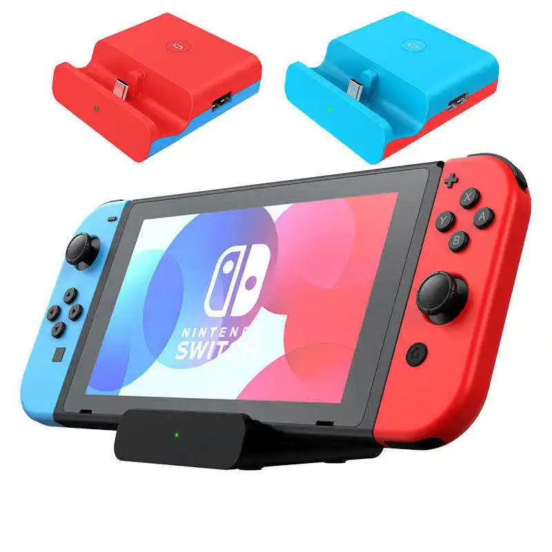 Portable 5 in 1 Switch Charging Stand Dock 4K Adapter With 2 Extra USB Replacement Docking Station For Nintendo Switch/Lite