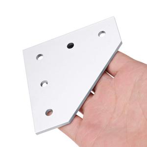 4 pièces <span class=keywords><strong>20x20</strong></span> profilé en aluminium 2020 plaque de jonction à 90 degrés 5 trous Structure en forme de L support d'angle d'angle bande de connexion - Product Image 5