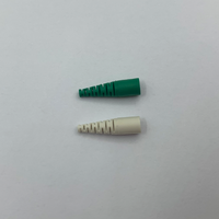 Connecteur de fibre optique LC, longueur 16,6 mm, diamètre intérieur 1,1 mm |   Manchon de décompression à sertir ignifuge V0 TPE monomode