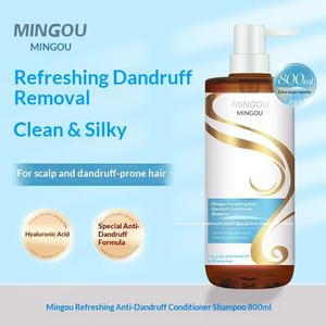 MINGOU Ensemble <span class=keywords><strong>Shampooing</strong></span> et Après-<span class=keywords><strong>Shampooing</strong></span> Hydratant Liquide <span class=keywords><strong>Extra</strong></span>-Large Unisexe Anti-Pelliculaire Formule Lissante Contrôle du Sébum 800ml - Product Image 3