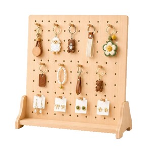 Tablero de madera para colgar llaves, tablero para colgar llaves en la entrada, expositor de pendientes y collares para tocador de dormitorio. - Product Image 5
