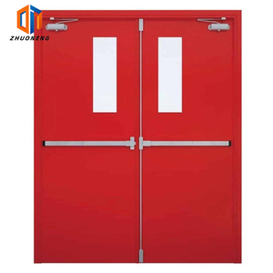 Lửa đánh giá nội thất cửa thép chống cháy hiện đại cho khách sạn sử dụng thương mại với bề mặt hoàn thiện - Product Image 1