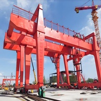 Grue portique mobile sur rail au sol de type MG à double portique, 20 tonnes, 32 tonnes, 50 tonnes, 100 tonnes pour le levage de marchandises en extérieur