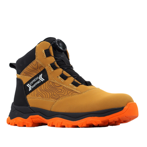 أحذية أمان مقاومة للانزلاق للخريف ، أحذية أمان مقاومة للماء من جلد البقر ، مصنوعة من الفولاذ المقاوم للصدأ ، نعل مطاطي من EVA - Product Image 1