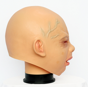 Masque de bébé pleurant amusant en caoutchouc souple, masque de costume en latex intégral pour adulte, masque de carnaval, masque de fête, nouveauté - Product Image 4