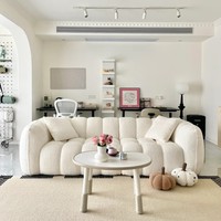 Anpassbares Modernes Einzel-Sofa mit Stoffbezug und Holzbeinen, Komfortables Design für Hotel, Wohnzimmer und Apartment