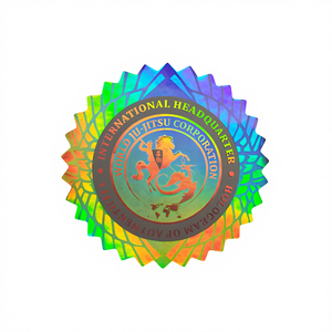 Dynamic Flower Moving Hologram Adhesive <strong>Sticker</strong> Tiny Small Size <strong>Printable</strong> PET Material Anti-Counterfeit <strong>Sticker</strong> for Pet Use - Product Image 4