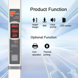 Báscula Digital de Altura y Peso para Uso Hospitalario/Clínico, Material de Acero, 200 kg, LED, OEM/ODM, Báscula de IMC LEKA HW-701, Precisión de 0.1 kg - Product Image 4