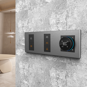 Nhà thông minh chuyển đổi ánh sáng bảng điều chỉnh kim loại mềm-cảm ứng chuyên nghiệp modbus RS485 điện thông minh chuyển đổi 1-8 push button tùy chỉnh - Product Image 4