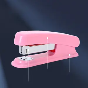 Stapler Mini Colorful Fashion Set Student Small Stapler Portable Office Labor-saving Stapler Wholesale