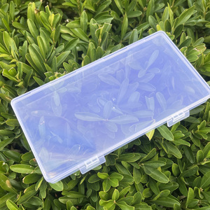 Kh54 Double Hook <b>Empty</b> <b>Box</b> Transparent Plastic Storage <b>Box</b> For Fishing Tackle And Craft Supplies Desktop Organizer Universal Use - Product Image 3