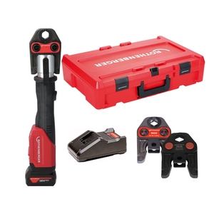 Prensa Rothenberger Romax 4000 AMPShare con batería, cargador y 3 mordazas SV - Product Image 1