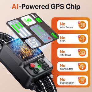 Lcy ljgy Wireless <b>Dog</b> Fence <b>Collar</b> Zf500 Gps Rechargeable Adjustable Range For Small Medium <b>Large</b> <b>Dogs</b> - Product Image 4