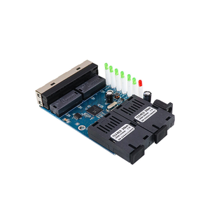 ตัวแปลงสื่อ SC ตัวรับส่งสัญญาณแสง10/100ม. 20กม. 2 SC + 4 RJ45สวิตช์ไฟเบอร์ออปติก - Product Image 2