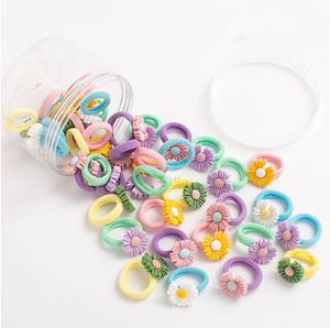 Cartoon Flower Bow Elastic Hair <b>Ties</b> Animal Girls Towel Nylon Hair Band - Product Image 6