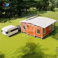 चीन सस्ते 20 40 फुट लक्जरी मॉडल हाउस prefab मॉड्यूलर घरों विस्तार योग्य कंटेनर घर