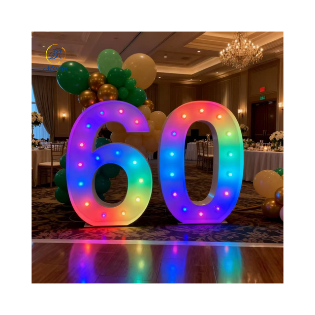 Promotion Custom Neon Led Programmable Rgb Alphabet 3d Led Letter Sign Rgb Lighting Sign Wedding Party Event Decoration Supply