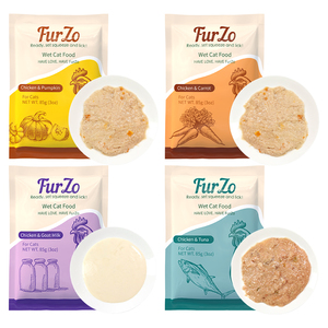 Nourriture humide <span class=keywords><strong>pour</strong></span> chats <span class=keywords><strong>en</strong></span> sachet, saveur poulet, qualité supérieure, vente <span class=keywords><strong>en</strong></span> <span class=keywords><strong>gros</strong></span> d'usine, pâtée de viande, friandises humides <span class=keywords><strong>pour</strong></span> chats - Product Image 3