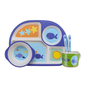 Juego de vajilla para niños, plato separador de platos de bambú, <span class=keywords><strong>bonito</strong></span> regalo de promoción - Product Image 2