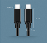 Topk — câble USB PD 5A de Type C 3.2, charge rapide, pour ordinateur portable, Macbook
