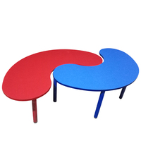 Bureau d'étude moderne en plastique demi-lune pour enfants, chambre à coucher, intérieur, crèche, jardin d'enfants, maison, jardin et garderie