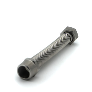 Tuyau ondulé crypté en acier inoxydable résistant aux hautes températures avec raccords ronds pour systèmes thermiques - Product Image 3