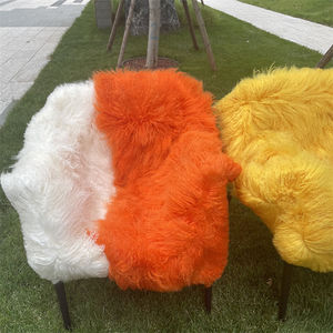 <span class=keywords><strong>Chaise</strong></span> en fourrure tibétaine mongole véritable pour la décoration de la maison - Product Image 4