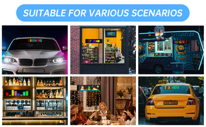 用惊人的RGB发光二极管显示器功能吸引注意力发光二极管标志发光二极管汽车标志板柔性发光二极管RGB显示器DIY - Product Image 3