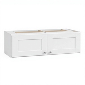 ตู้ติดผนัง MDF สีขาว 2 บาน ประตูเคลือบสี สำหรับห้องครัวทันสมัย - Product Image 1