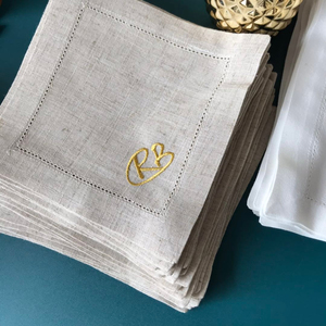 Cổ Điển Handmade Trắng Linen Bữa Ăn Tối Khăn Ăn Drawnwork Thang Hemstitch Thêu <span class=keywords><strong>100</strong></span>% Linen Cho Đảng Sử Dụng - Product Image 5